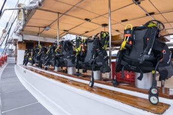 Dive Gear on the Divedeck